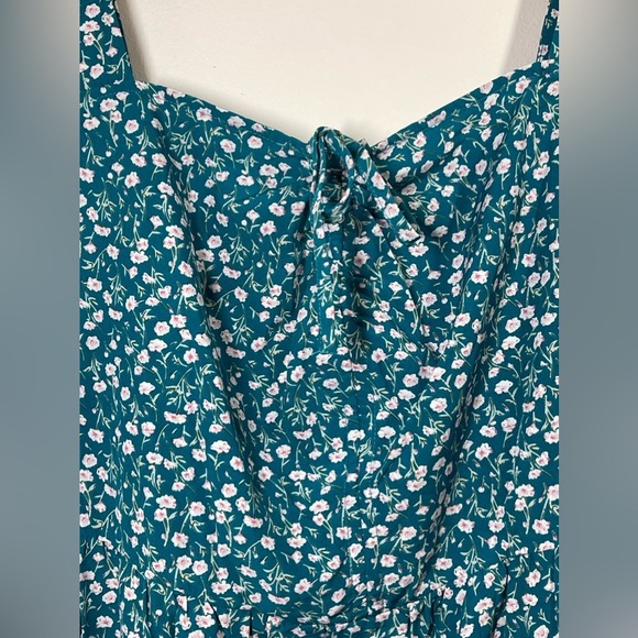 NWT BloomChic Floral Ruched Pocket Flutter Drawstring Knee Dress Size 22/24 - Picture 6 of 11